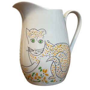 Vintage 80’s Gloria Vanderbilt Cats
Meow Taste Setter Sigma 7” Ceramic
Pitcher